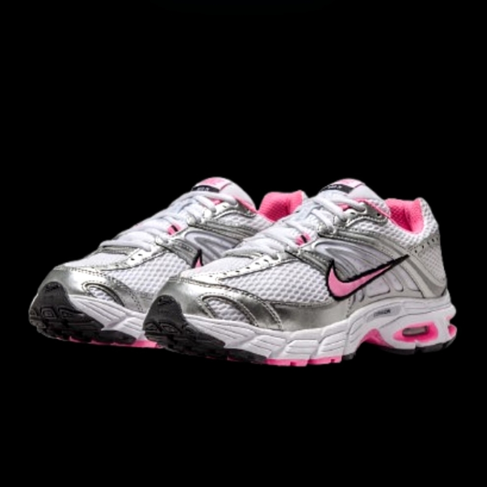 Nike Air Max Moto 2K Womens Size 8 White Pink Spell Metallic Silver
